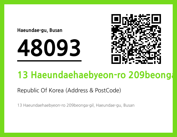 Address and Postal Code QR Code Image