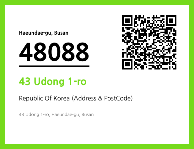 Address and Postal Code QR Code Image