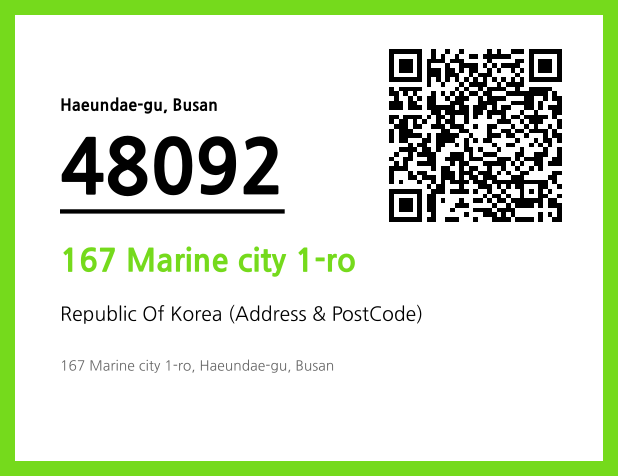 Address and Postal Code QR Code Image