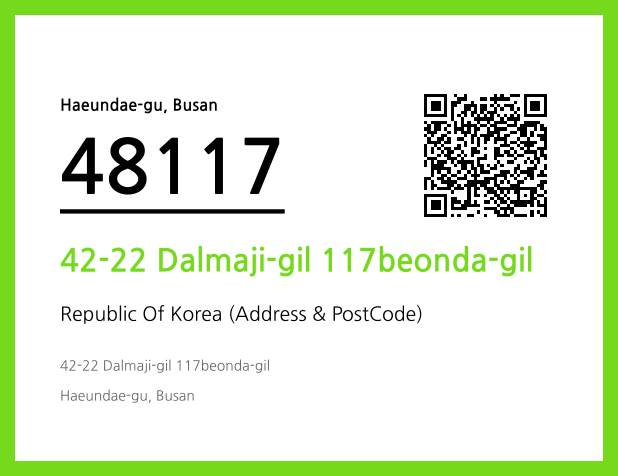 Address and Postal Code QR Code Image (CC BY 4.0)