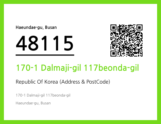 CC BY 4.0 Address and Postal Code QR Code Image (CC BY 4.0)