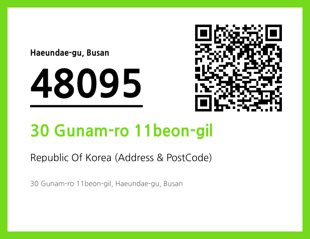 Address and Postal Code QR Code Image