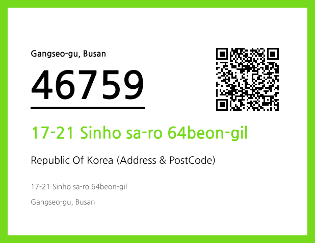 Address and Postal Code QR Code Image (CC BY 4.0)