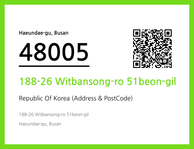 Address and Postal Code QR Code Image (CC BY 4.0)