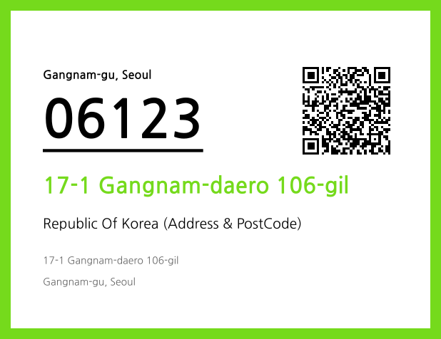 Address and Postal Code QR Code Image (CC BY 4.0)