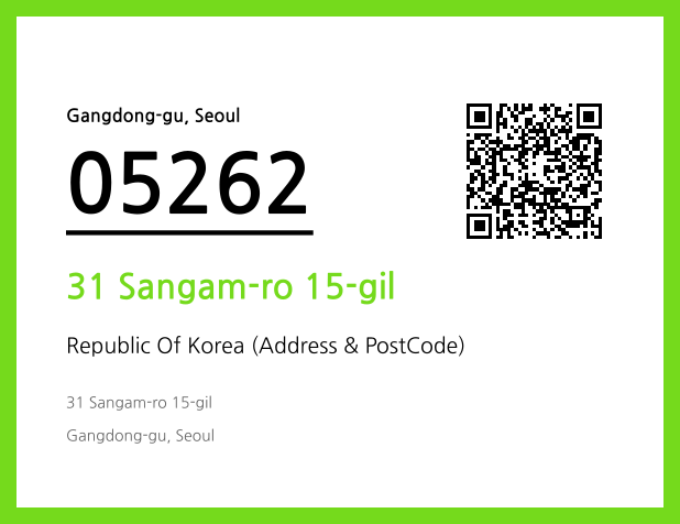 Address and Postal Code QR Code Image (CC BY 4.0)