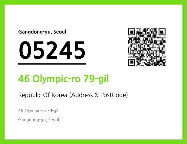 Address and Postal Code QR Code Image (CC BY 4.0)
