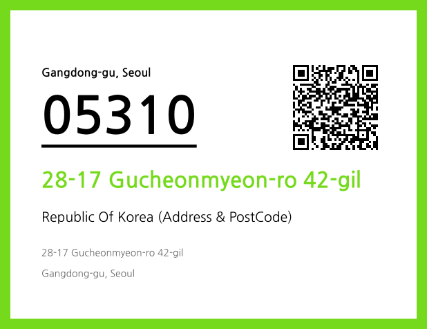 Address and Postal Code QR Code Image (CC BY 4.0)