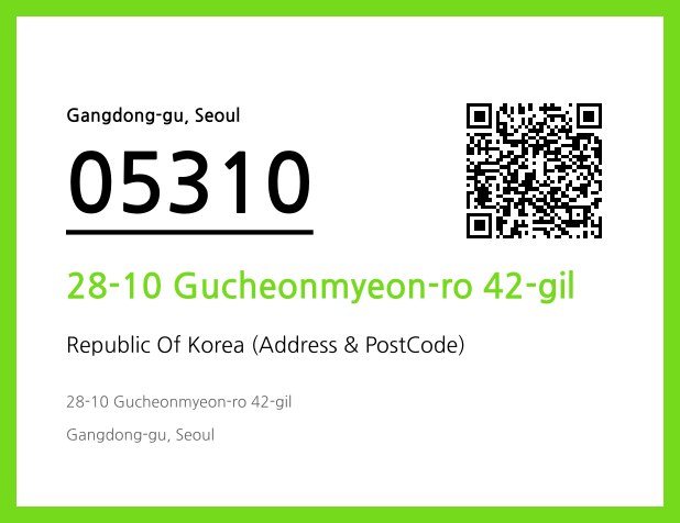Address and Postal Code QR Code Image (CC BY 4.0)