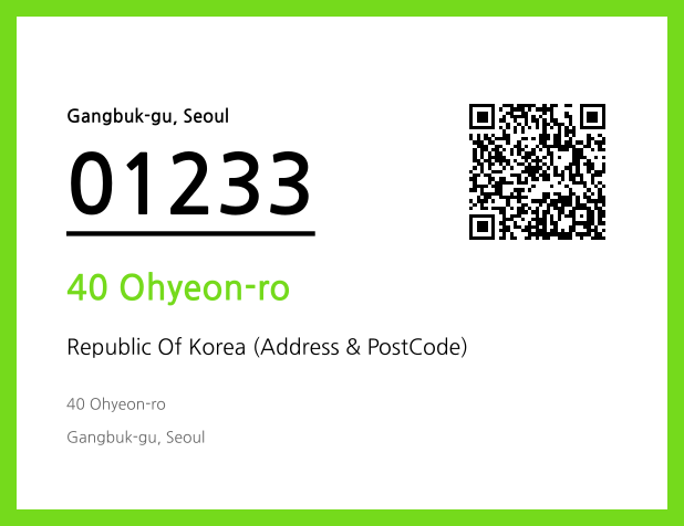 Address and Postal Code QR Code Image (CC BY 4.0)