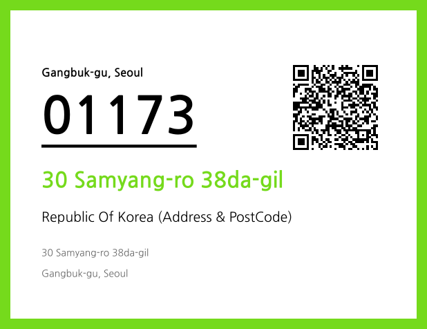 Address and Postal Code QR Code Image (CC BY 4.0)