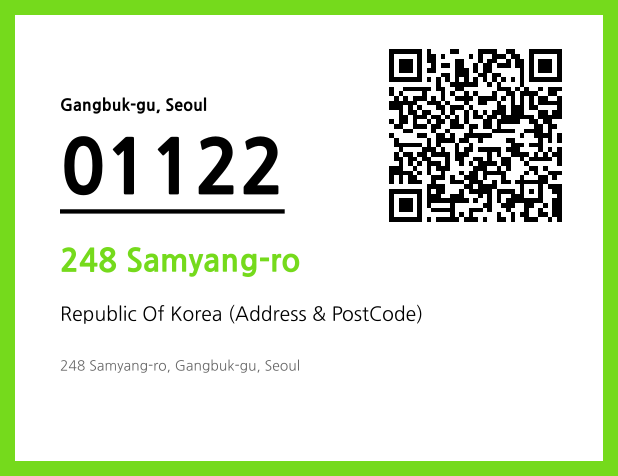 Address and Postal Code QR Code Image (CC BY 4.0)