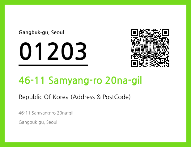 Address and Postal Code QR Code Image (CC BY 4.0)