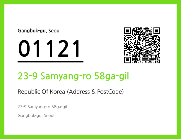 Address and Postal Code QR Code Image (CC BY 4.0)