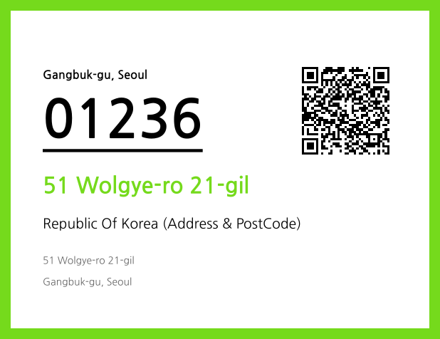 Address and Postal Code QR Code Image (CC BY 4.0)