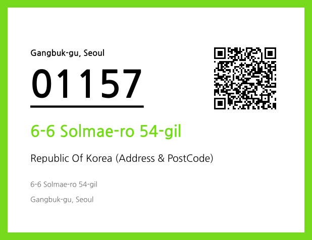 CC BY 4.0 Address and Postal Code QR Code Image (CC BY 4.0)