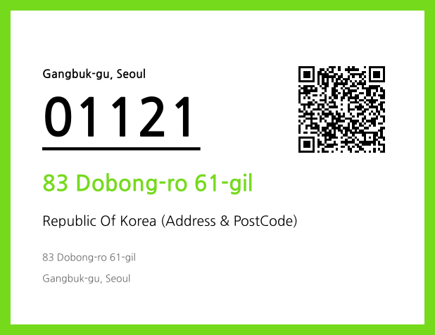 Address and Postal Code QR Code Image (CC BY 4.0)