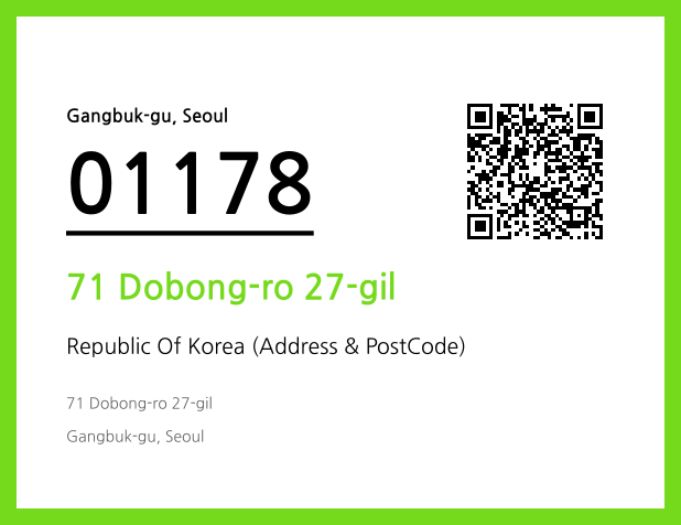 Address and Postal Code QR Code Image (CC BY 4.0)