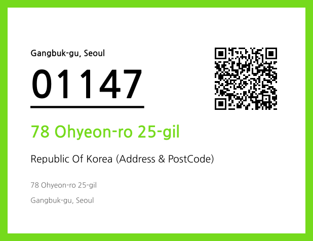 Address and Postal Code QR Code Image (CC BY 4.0)