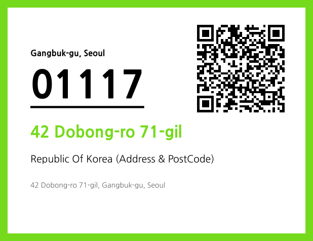 Address and Postal Code QR Code Image