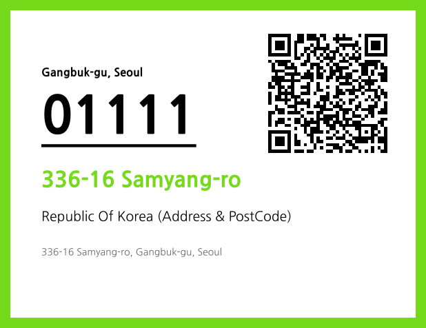 Address and Postal Code QR Code Image