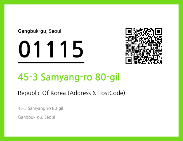 CC BY 4.0 Address and Postal Code QR Code Image (CC BY 4.0)