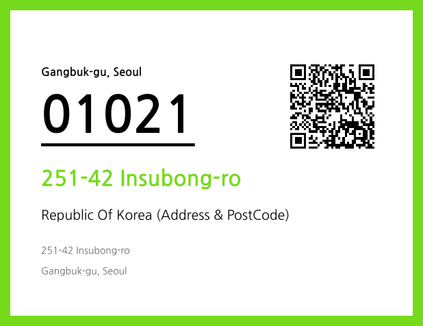 Address and Postal Code QR Code Image (CC BY 4.0)