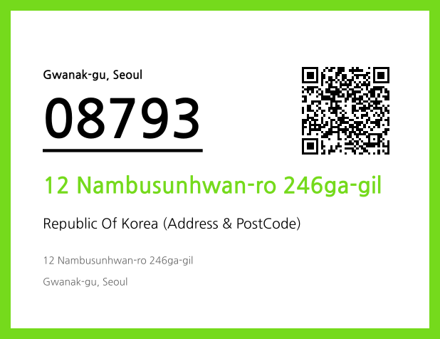 Address and Postal Code QR Code Image (CC BY 4.0)