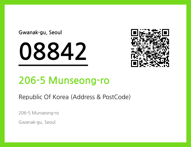 Address and Postal Code QR Code Image (CC BY 4.0)