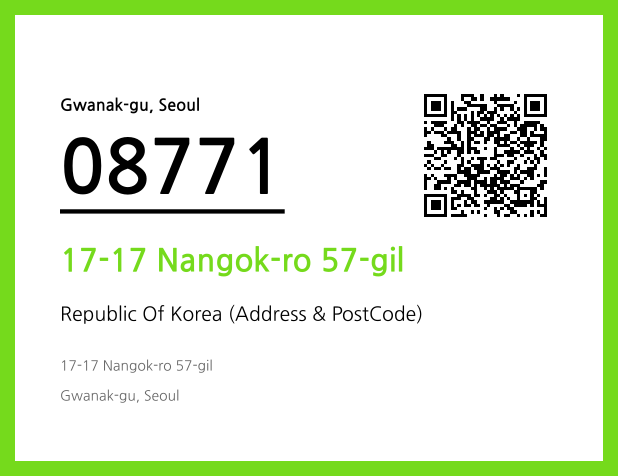 Address and Postal Code QR Code Image (CC BY 4.0)