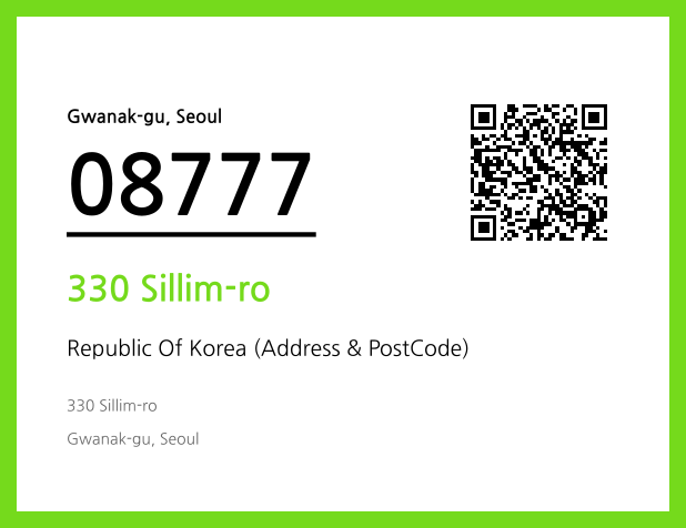 Address and Postal Code QR Code Image (CC BY 4.0)