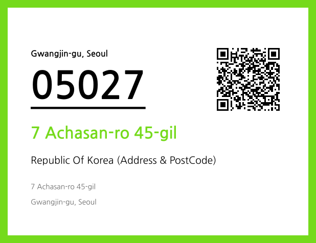 CC BY 4.0 Address and Postal Code QR Code Image (CC BY 4.0)
