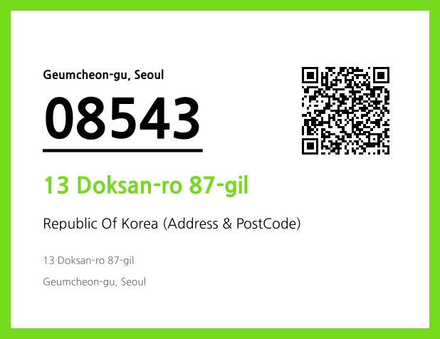 Address and Postal Code QR Code Image (CC BY 4.0)