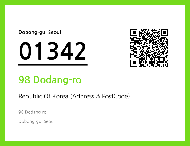 Address and Postal Code QR Code Image (CC BY 4.0)