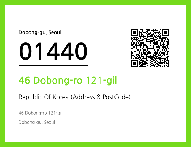 Address and Postal Code QR Code Image (CC BY 4.0)