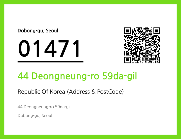 Address and Postal Code QR Code Image (CC BY 4.0)