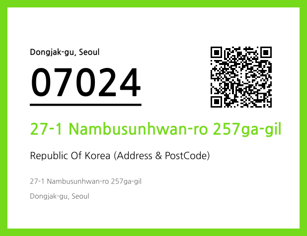 Address and Postal Code QR Code Image (CC BY 4.0)