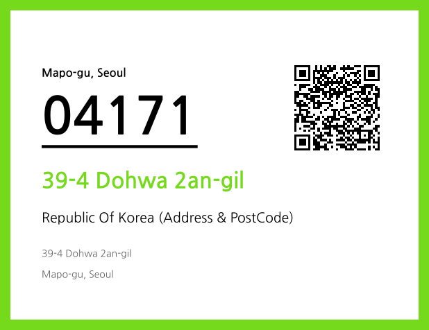 Address and Postal Code QR Code Image (CC BY 4.0)