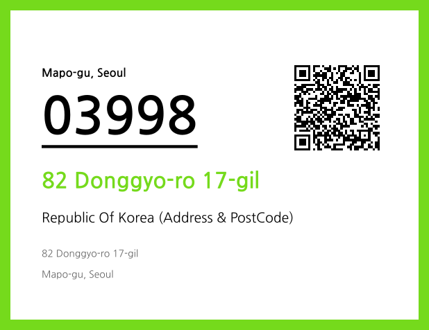 Address and Postal Code QR Code Image (CC BY 4.0)