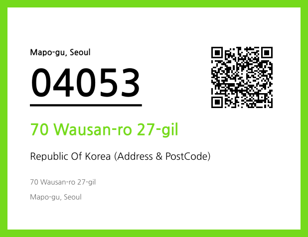 CC BY 4.0 Address and Postal Code QR Code Image (CC BY 4.0)
