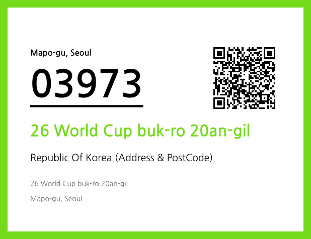 Address and Postal Code QR Code Image (CC BY 4.0)