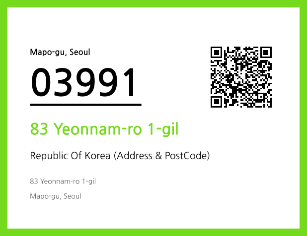 CC BY 4.0 Address and Postal Code QR Code Image (CC BY 4.0)