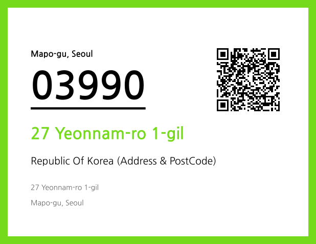 Address and Postal Code QR Code Image (CC BY 4.0)