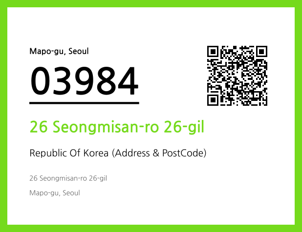 Address and Postal Code QR Code Image (CC BY 4.0)