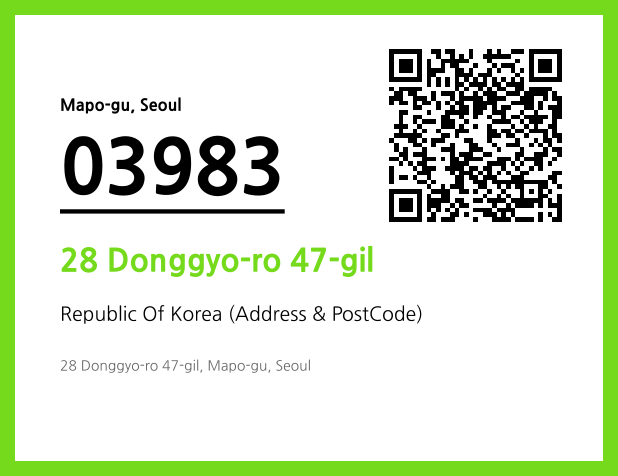 Address and Postal Code QR Code Image (CC BY 4.0)