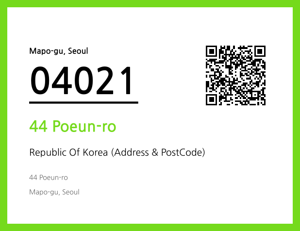 CC BY 4.0 Address and Postal Code QR Code Image (CC BY 4.0)