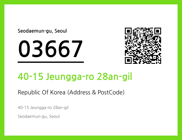 Address and Postal Code QR Code Image (CC BY 4.0)
