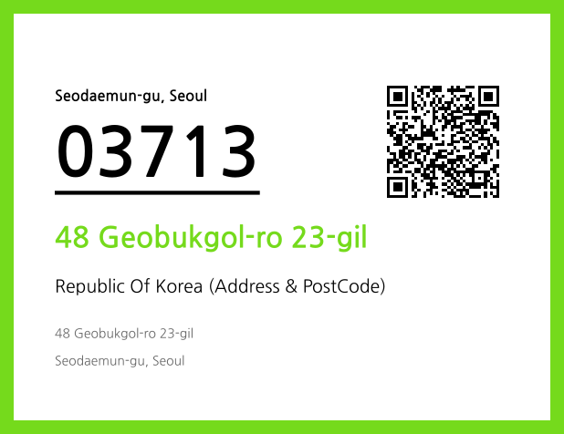 CC BY 4.0 Address and Postal Code QR Code Image (CC BY 4.0)