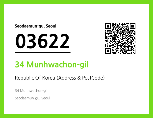 Address and Postal Code QR Code Image (CC BY 4.0)