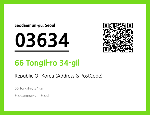 Address and Postal Code QR Code Image (CC BY 4.0)